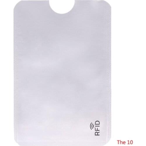 10PCS Credit Card Protector Secure Sleeve RFID Blocking ID Holder Foil Shield