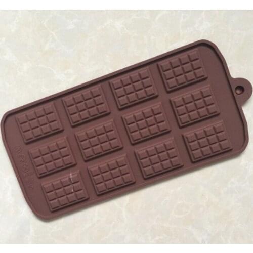 100pcs DIY chocolate mold silicone waffle pudding mold baking tools ice grid cake home decor kitchen cooking tools