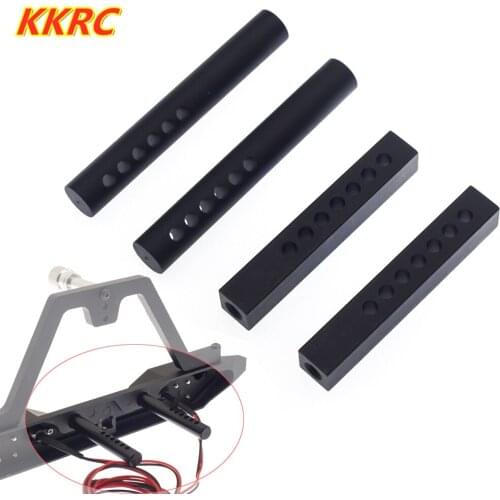 2pcs Metal Bumper Mount Holder Post with Screws for 1/10 RC Crawler Car Axial SCX10 90046 Traxxas TRX4 TRX6