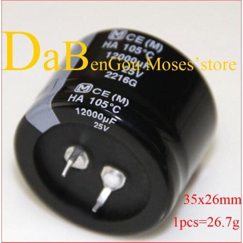 25v 12000uf 10000uf 100% Original New Electrolytic Capacitor capacitance Radial 35x25mm 30x30mm 22x50mm 10pcs