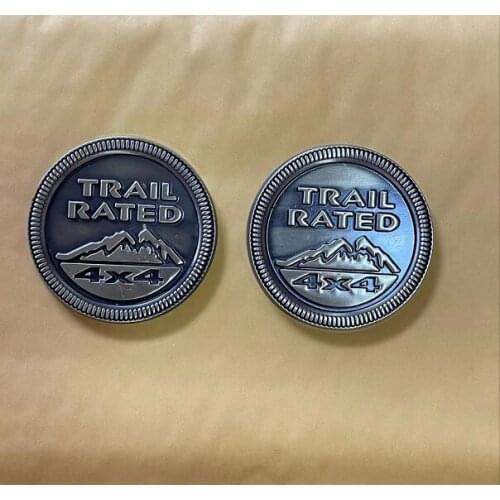 2x Metal Bronze Car Trunk Emblems Badge Decal Sticker Car Accessories