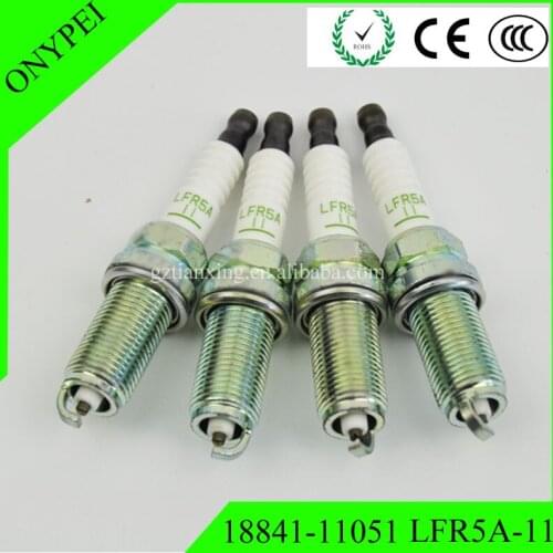 4-6PCS 18841-11051 Normal Spark Plugs LFR5A-11 For Nissan Almera X-Trail T30 Hyundai Kia Soremto 224018H515 18841-11051 LFR5A11