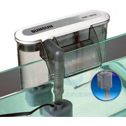 SUNSUN HBL-303 Hang On Back Hob Power Slim Filter 350L/H Aquarium Fish Tank Canister 220v