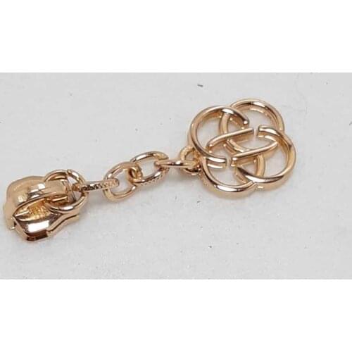 Light gold zipper head mesh pattern