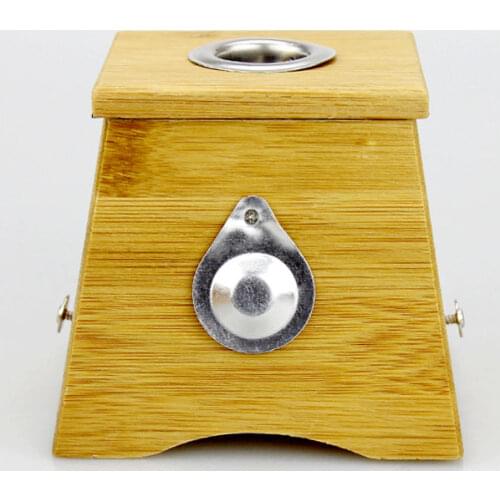 Bamboo single hole warm moxibustion massage box Bamboo moxa box for acupuncture massage