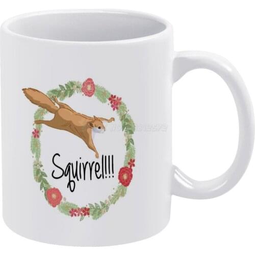 Squirrel!!! White Mug Coffee Mugs Girl Gift Tea Milk Cup Mugs Christmas Vacation That Keeps on Giving Christmas Holiday Holidays