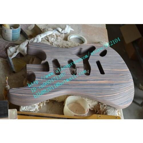 Free shipping wholesale and retail new zebra electric guitar body F-1664