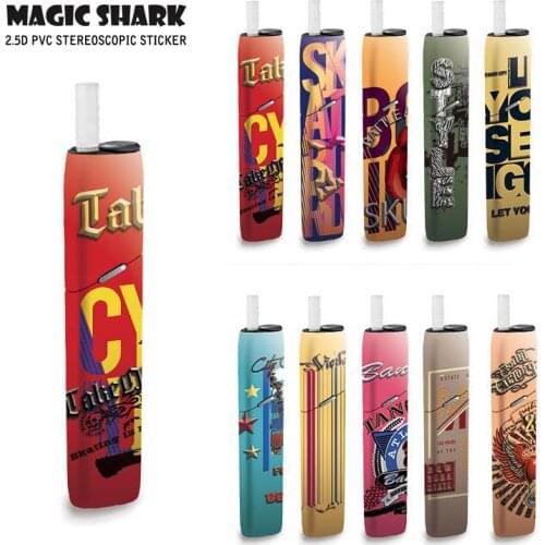 Magic Shark Fashion Sticker for IQOS3 Multi Sticker Case Cover For IQOS 3 Multi Skin Protector Cover Sleeve Sticker Film