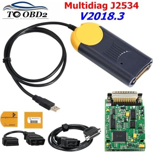 Diagnostic tool Multi-Diag Multi Diag Access J2534 interface OBD2 Device Multidiag J2534 V2018.3 Resolved NO VCI FOUND problem
