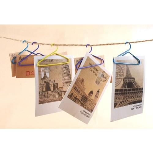 Photo frame wall rope diy photo wall lanyard hanger photo clip lanyard combination metal paper clips