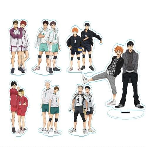 Haikyuu Hinata Shoyo Tobio Kenma Tooru Nekoma Anime Acrylic Stand Figure Desk Decor Collection Model Toy Doll Gifts Cosplay