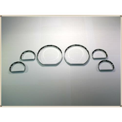 Chrome Speedometer Gauge Dial Rings Bezel Trim Chrome Tacho Rings for Ford Mustang 1994-2004
