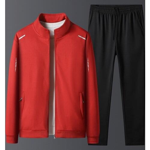 Tracksuits Men Sweatshirt Male Gyms Sports Suits Spring Autumn 2 Pcs Jacket + Pants Sweat Suit Mens Sportswear Man Clothes Set
