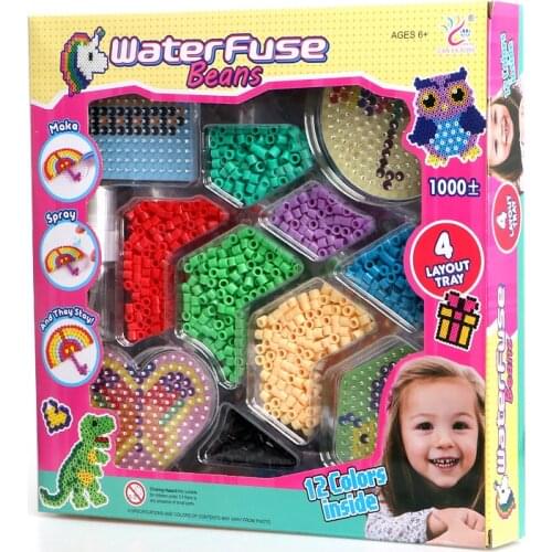 Crystal DIY Water Mist Magic Beads Toys Childrens Handmade Animal Puzzle for Kid Fun Birthday Gift Toy