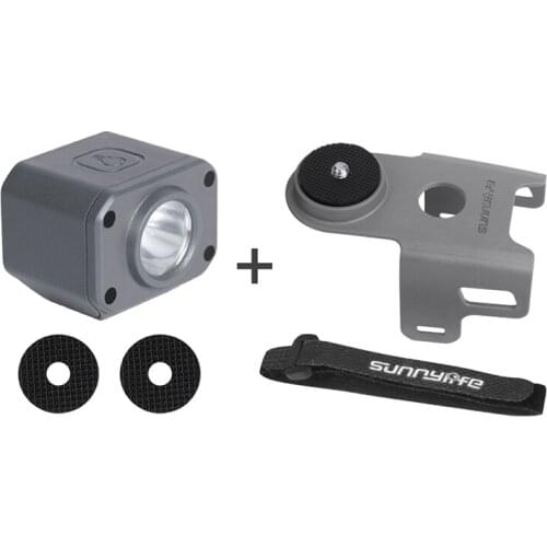 For gopro/osmo action / Osmo Pocket adapter bracket base + night light searchlight for dji mavic air 2S / mavic air 2 drone