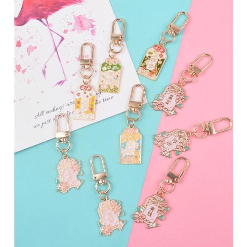 Cute Mini Omamori Dispel Misfortune Sweet Love Good Luck Wealthy Healthy Car Key Holder Gift Keychains Couple Gift Airpods2
