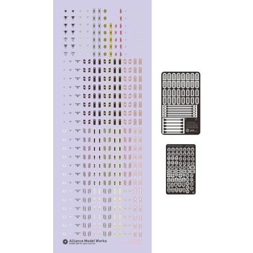 1/35 German WWII Panzer Crew Uniform Insignia and Devices 1 Set (Etching Parts+Decal)