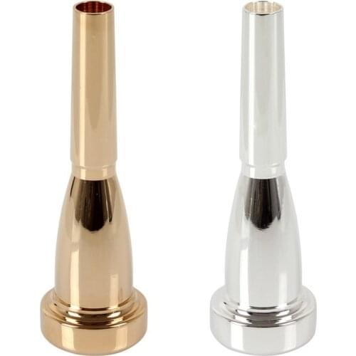 3C/5C/7C Size Bullet Shape Mega Rich Tone Trumpet Mouthpiece Gold and Silver