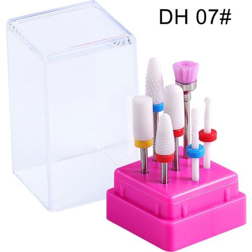 Nail Bits Set for Electric Nail Drill Machine Manicure Pedicure Accessory Ceramics Tungsten Carbide Cutter for Polishing Tools