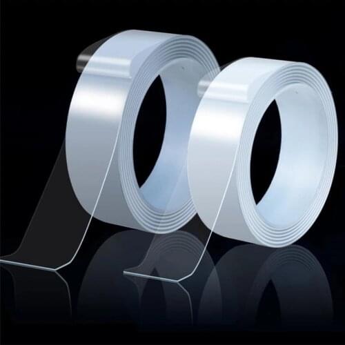 Nano tape double-sided tape transparent NoTrace reusable waterproof tape can clean household gekkotape 1/3/5m*30mm wide
