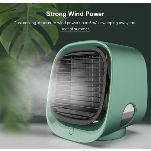 Mini Desktop Air Conditioner Anionic Air Conditioner Fan Air Purification Humidification Mini Cooling Fan USB Multi Cooler