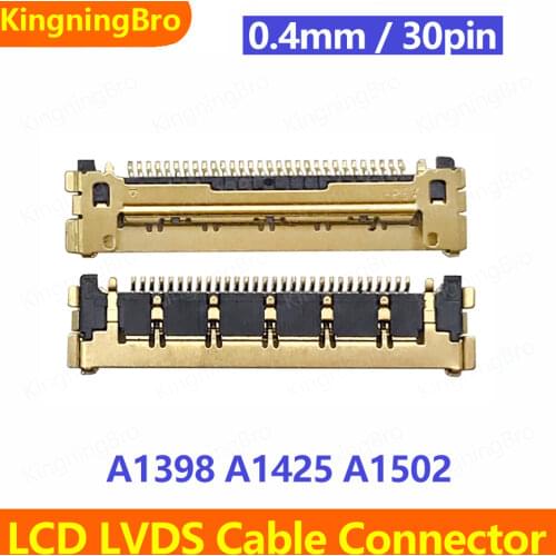 Genuine New Golden LCD LED LVDS Cable Connector For Macbook Pro Retina A1398 A1425 A1502 30 Pins