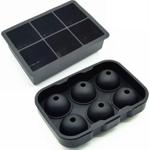 American King Big Ice Tray Food Grade 6-hole Silicone Ice Tray Six Cube Ice Tray 6 Tray Ice Tray