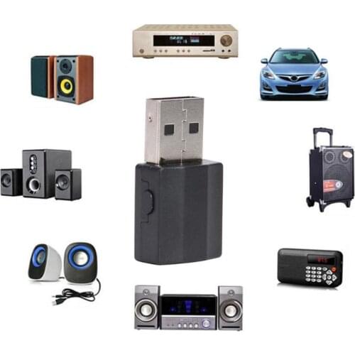 Durable Receiver Adapter Delicate Design BT600 2 in 1 Wireless Audio Transmitter Receiver Bluetooth 5.0 Device Accessory