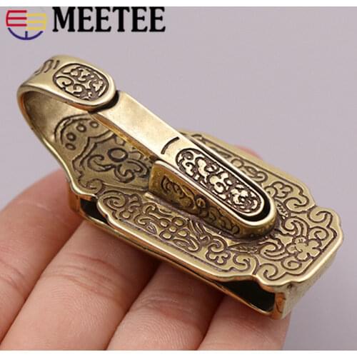 1/2pcs Solid Brass Car KeyChain Buckles KeyRing Waist Wallet Belt Key Ring Hook Wallets Chain Snap Clasp DIY Leather Craft BF127