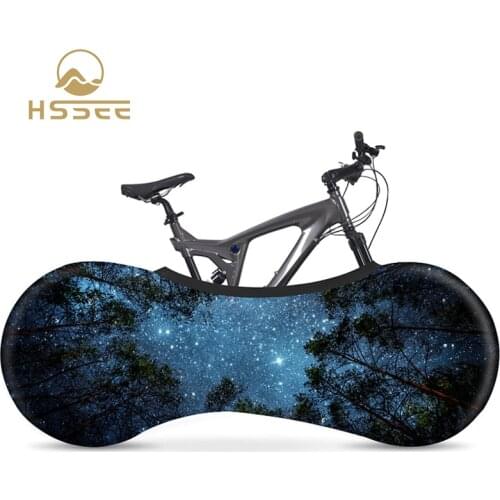 HSSEE Star series bicycle dust cover smooth stretch fabric MTB road bike indoor dust cover fit 26"-28" 700c bike accessories