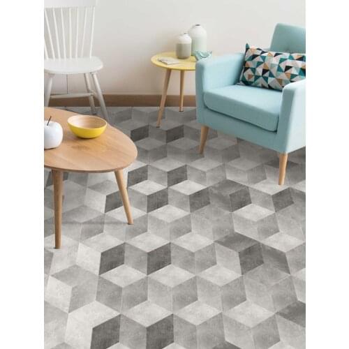 10pcs Retro Hexagon Floor Sticker Waterproof Anti-Slip Self-Adhesive for Ground Bathroom Kitchen Camper Home Decor
