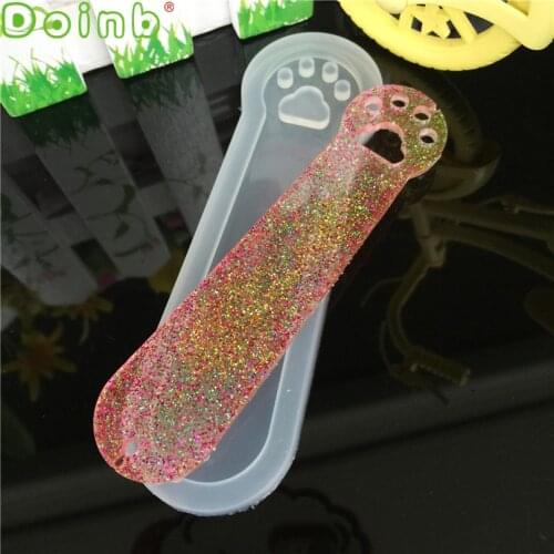Animal Cat Claw Silicone Mold with Hanging Hole Epoxy Resin Jewelry Bookmark Craft Making