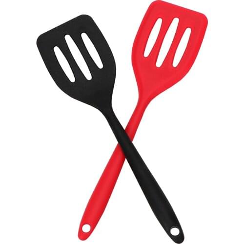 Silicone Turners Cooking Utensils Egg Fish Frying Pan Scoop Spatula Fried Shovel Kitchen Tools Gadgets Slotted Turners