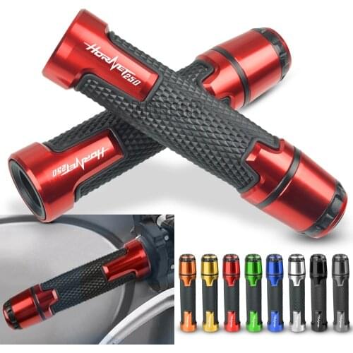 For Honda Hornet 250 2001 Motorcycle Universal 7/8"22mm Aluminum Rubber Handlebar Grips With Ends Handle Caps Hand Bar Plugs