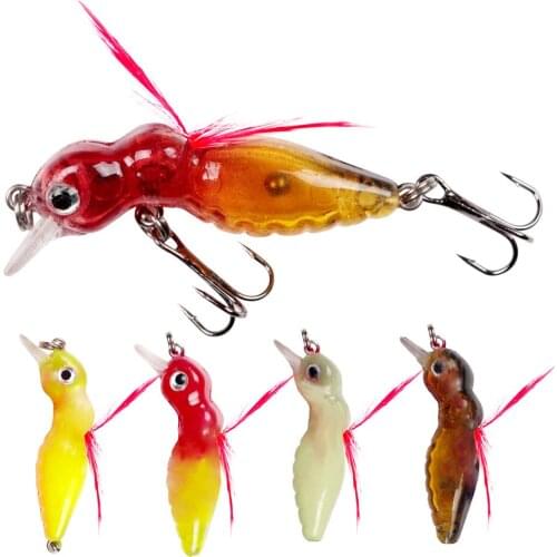 1Pcs Cicada bait Insects fishing Lure 4.5cm 3.3g Fishing Bait Bass iscas artificial pesca Crankbait fishing tackle