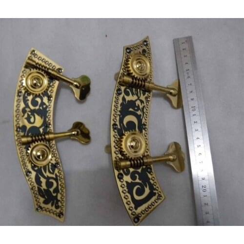 3/4 Upright bass machine head winder pegs Carve Pattern