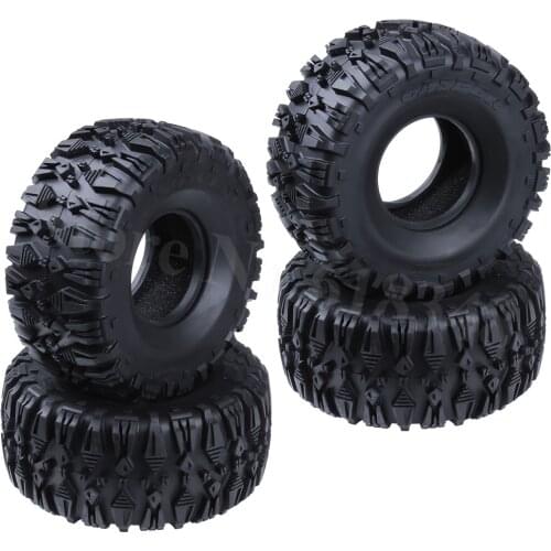 4Pcs RC 1/10 Rock Crawler Tires With Foam Inserts OD:135 mm ID:62 mm Width: 62 mm For RC Model Climbing Car Tyre Replacement