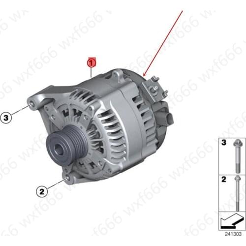 12317628243 Car generator Suitable for 3 Series F30b mwF35 5 Series F18 X1 E84 N20 2012-2017 generator