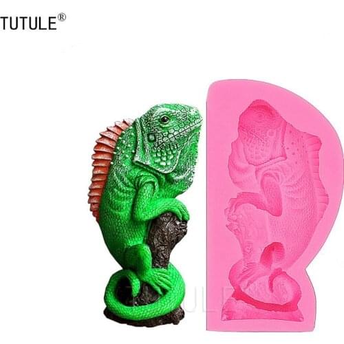 Gadgets-large Lizard mould-mini food mold/Iguana Silicone Mold Cake Sugar DecorationsPolymer Clay DIYCraft Embellishment Lizard