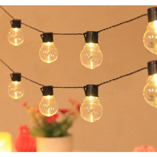 10led Bulb String Lights Battery Powered Lamp for Festival Party New Year Garland Garden Decor Lamp