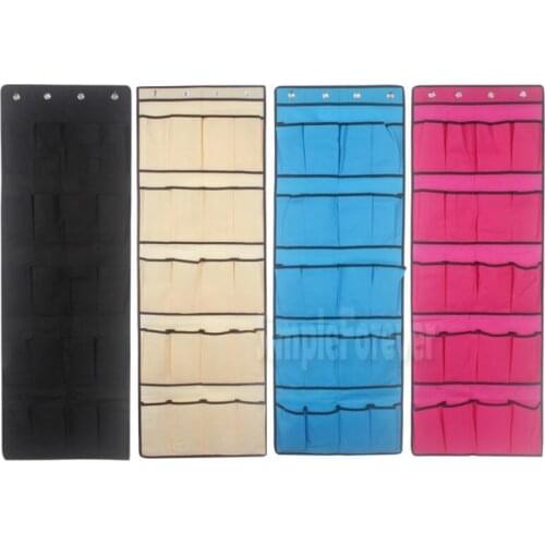 Top Selling 20 Pocket Non-woven Fabric Over The Door Shoe Organizer Space Pace Saver Rack Hanging Storage Hanger