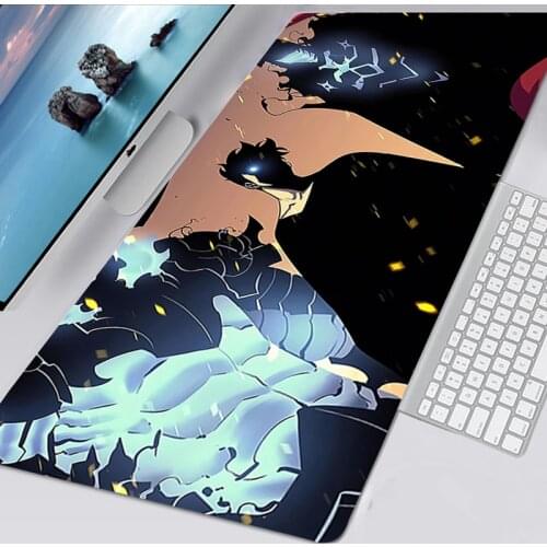 Mouse Pad XXL Solo Leveling Kawaii Gaming Accessories Non-slip 25x29 Mouse Pad Anime Mausepad Keyboard Pad Tapis De Souris 90x30