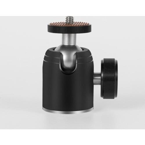 Mini Tripod Ball Head Al Alloy Tripod Mount with 1/4inch Screw Hole 360 Rotating Panorama for Cameras Smartphone