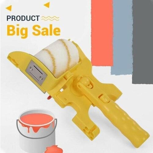 Clean-Cut Paint Edger Roller Brush Multifunctional Roller Paint Brush Clean-Cut Paint Edger Wall Painting Roller Brush Set