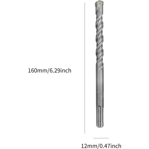 Electric Hammer Drill Bit High Performance SDS Plus Drill Head Drill Set Wear-Resistant Hole Drill Kit Concrete Brick Clinker