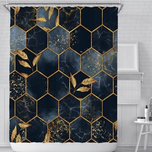 New creative digital printing shower curtain waterproof polyester shower curtain customized