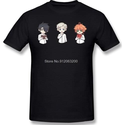 Anime The Promised Neverland Manga New Arrival T-Shirt The Promised Nerverland Chibi OVersize For Men