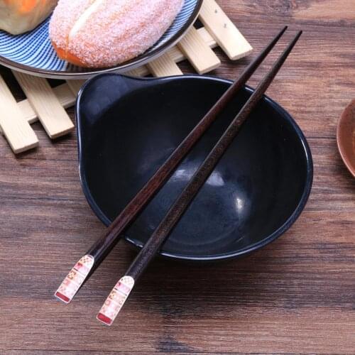 1 Pairs Japanese Natural Wooden Chopsticks Wedding Gifts Health Without Lacquer Wax Tableware Dinnerware Hashi Sushi Chinese