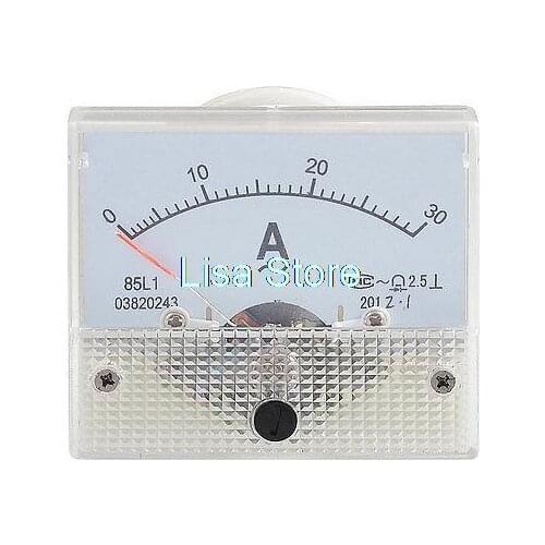 Plastic Shell Screw Mounted AC Amp Current Panel Meter Gauge 0-30A