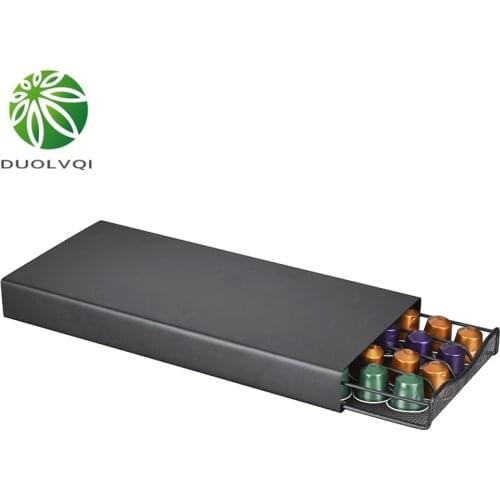 40 Pods Coffee Capsule Organizer Storage Stand Practical Coffee Drawers Capsules Holder For Nespresso Coffee Capsule Shelves